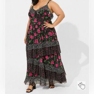 Torrid x Betsy Johnson Floral Maxi Dress